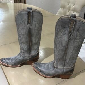 Freebird dusty grey leather boots. Worn once